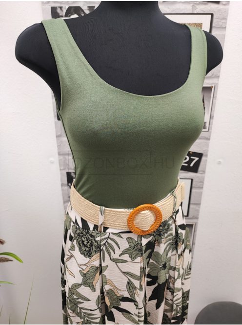 071W LILY ujjatlan felső (kheki)