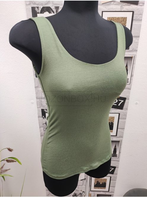 071W LILY ujjatlan felső (kheki)