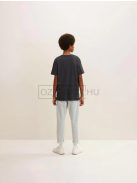 1008639-11086 Tom Tailor férfi BASIC rövid ujjú V-nyakú póló sötétszürke színben