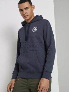   1020194-10668 Tom Tailor férfi hosszú ujjú DENIM kapucnis pulóver kék