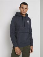 1020194-10668 Tom Tailor férfi hosszú ujjú DENIM kapucnis pulóver kék