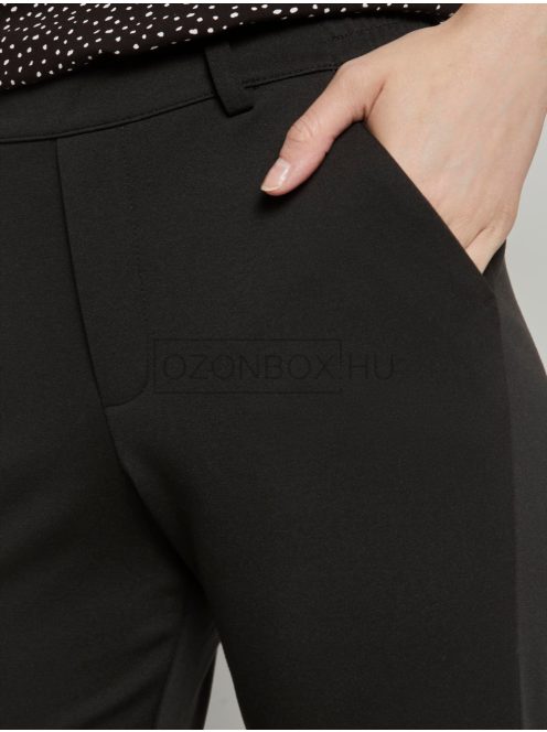 1021175-14482 Tom Tailor laza szabású nadrág elasztikus derékpánttal fekete színben