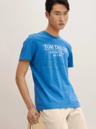 1021229-28853  Tom Tailor rövid ujjú ORGANIKUS pamut póló vallarta kék
