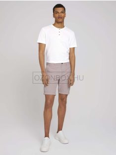   1024563-26370 Tom Tailor férfi mintás CHINO bermuda fehér-piros