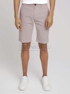 1024563-26370 Tom Tailor férfi mintás CHINO bermuda fehér-piros