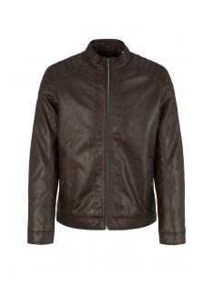   1026337-31523 Tom Tailor férfi műbőr motoros kabát barna színben