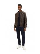 1026337-31523 Tom Tailor férfi műbőr motoros kabát barna színben