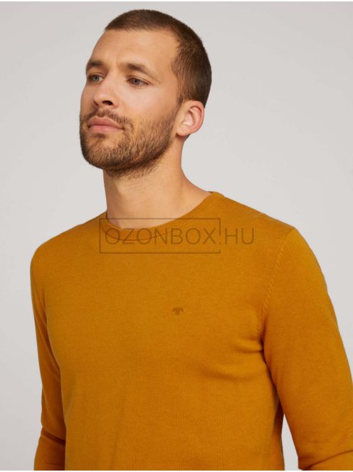 1027299-27682  Tom Tailor férfi DENIM kötött pulóver rozsdás narancs