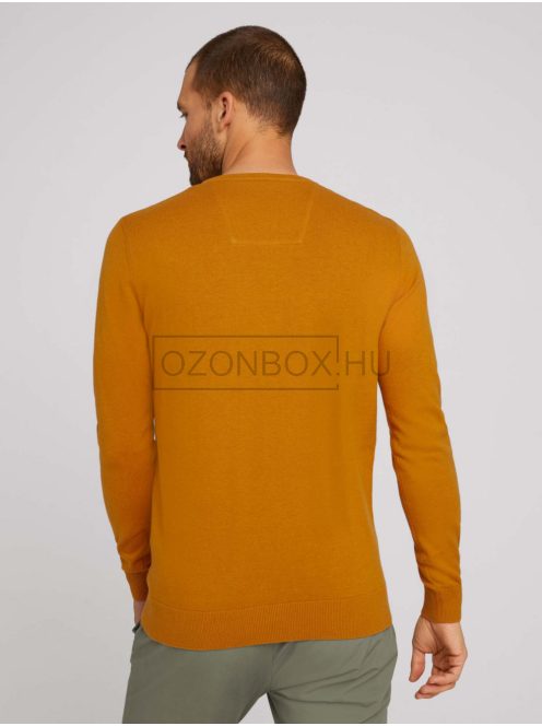 1027299-27682  Tom Tailor férfi DENIM kötött pulóver rozsdás narancs
