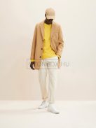 1027661-30314 Tom Tailor férfi kötött pulóver kellemes sárga melanzs színben