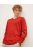 1027665-13161 Tom Tailor férfi V-nyakú kötött pulóver vitéz vörös melanzs színben
