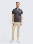 1027713-10307 Tom Tailor galléros póló (Sötét árnyék szürke)