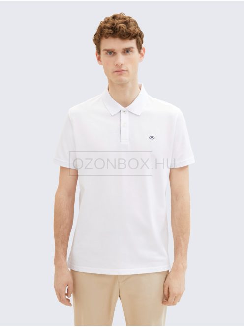 1027713-20000 Tom Tailor galléros póló (fehér)