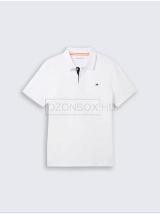 1027713-20000 Tom Tailor galléros póló (fehér)