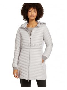   1029207-13390 Tom Tailor női könnyű kapucnis kabát világos szürke színben