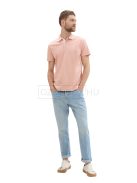1031006-36365 Tom Tailor BASIC galléros póló (világos pasztell rózsaszín)