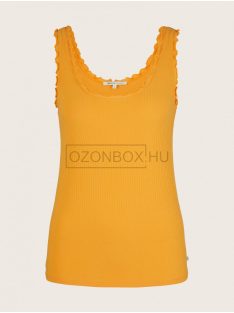   1031714-11188  Tom Tailor női bordás ujjatlan pamut felső narancs