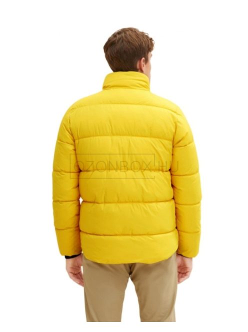 1032482-30028 Tom Tailor férfi pufferkabát állógallérral sárga színben