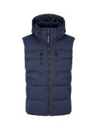 1032509-10668 Tom Tailor férfi kapucnis mellény (sötétkék)