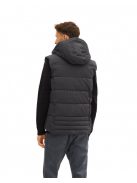 1032509-29999 Tom Tailor férfi kapucnis mellény (fekete)