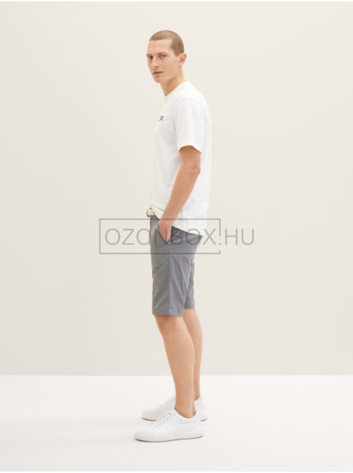 1035041-29422 Tom Tailor CHINO rövidnadrág sötétkék fehér dobby mintás