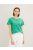 1035378-31251 Tom Tailor női mintás póló zöld sötétkék szív design