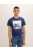 1035525-10311 Tom Tailor póló fotónyomattal kozmoszkék színben