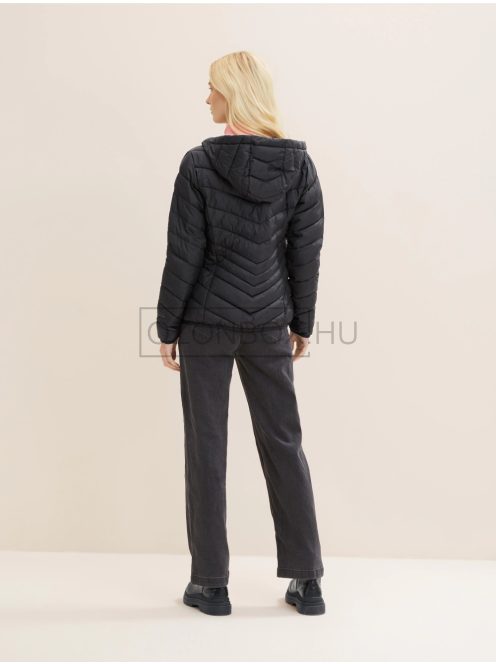 1035807-14482 Tom Tailor női könnyű kapucnis kabát fekete színben