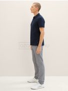 1037547-32284 Tom Tailor férfi TRAVIS SLIM mintás nadrág (fehér sötétkék cikcakk szerkezet)