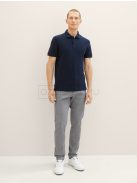 1037547-32284 Tom Tailor férfi TRAVIS SLIM mintás nadrág (fehér sötétkék cikcakk szerkezet)