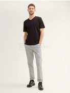 1037738-29999 Tom Tailor férfi BASIC 2 Pack rövid ujjú V-nyakú póló (fekete)