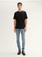 1037741-29999 Tom Tailor férfi BASIC 2 Pack rövid ujjú kerek nyakú póló (fekete)