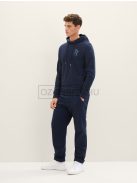 1037816-10668 Tom Tailor kapucnis nyomott mintás pamut felső pilóta kék színben