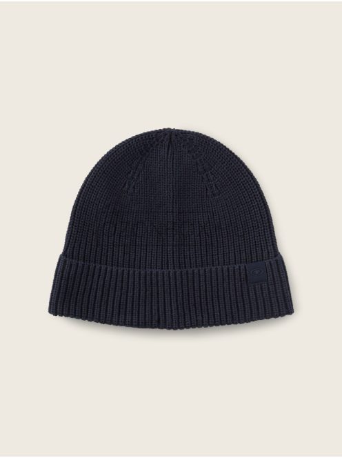 1038510-10668 Tom Tailor kötött sapka pilótakék színben