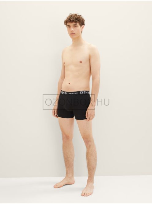 1038850-29999 Tom Tailor Boxeralsó 3 részes kiszerelésben fekete színben
