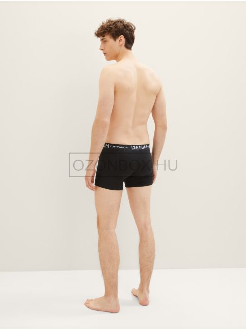 1038850-29999 Tom Tailor Boxeralsó 3 részes kiszerelésben fekete színben