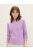 1039342-12957 Tom Tailor női DENIM rakott pulóver lila színben