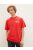 1039586-11487 Tom Tailor férfi rövid ujjú póló piros színben