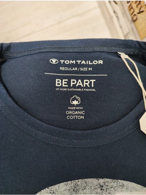 1039619-10668 Tom Tailor hosszú ujjú póló pilótakék színben