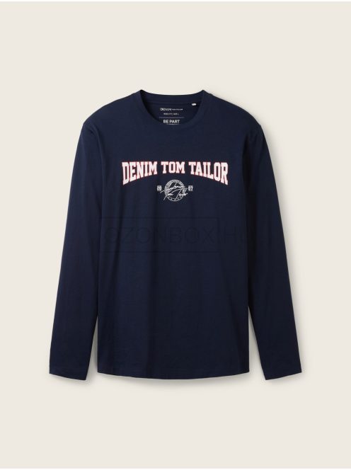 1039792-10668 Tom Tailor hosszú ujjú póló pilótakék színben