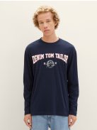 1039792-10668 Tom Tailor hosszú ujjú póló pilótakék színben