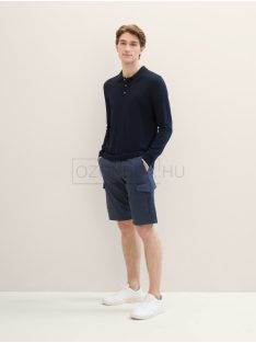   1040226-34672 Tom Tailor CARGO rövidnadrág kék strukturált nyomattal