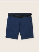 1040248-34732 Tom Tailor öves CHINO Fit rövidnadrág tengerészkék színben