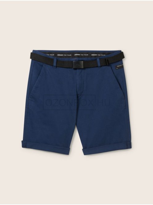 1040248-34732 Tom Tailor öves CHINO Fit rövidnadrág tengerészkék színben