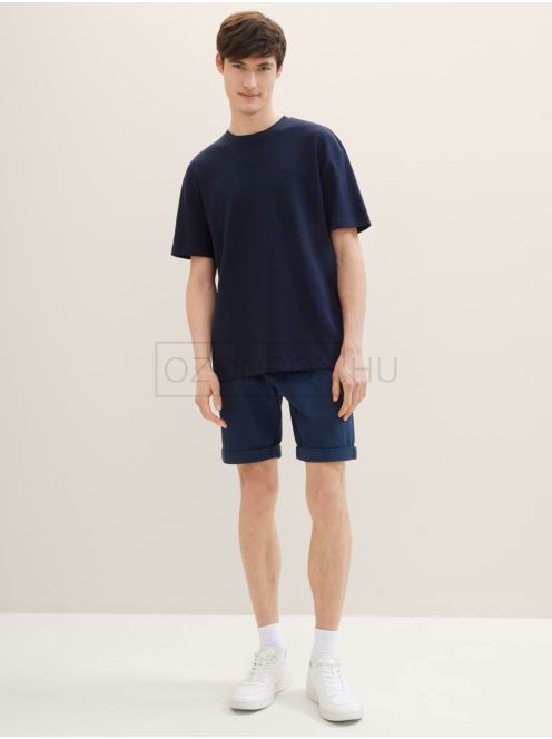 1040248-34732 Tom Tailor öves CHINO Fit rövidnadrág tengerészkék színben