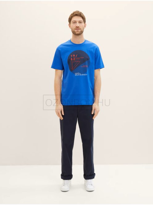 1040825-12393 Tom Tailor férfi rövid ujjú póló királykék színben