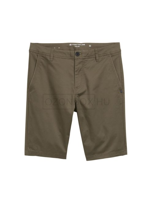 1044706-37215 Tom Tailor CHINO rövidnadrág (olajzöld háromszög nyomat)