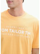 1045631-37103 Tom Tailor póló logó nyomattal (barackos narancs)