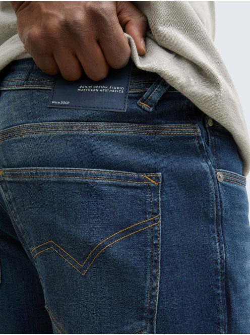 1045758-10120 Tom Tailor férfi TTAEDEN STRAIGHT farmernadrág (használt sötét kőkék)