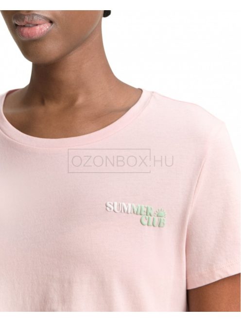 1046576-34022 Tom Tailor pamut felső nyomattal (világos babarózsaszín)